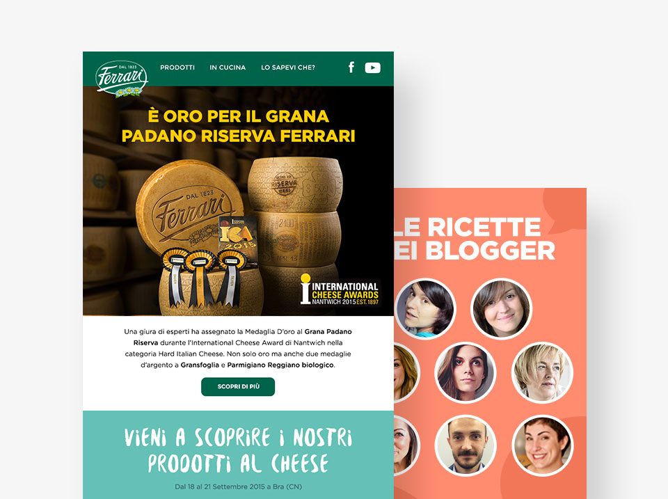 Sito istituzionale Ferrari Formaggi